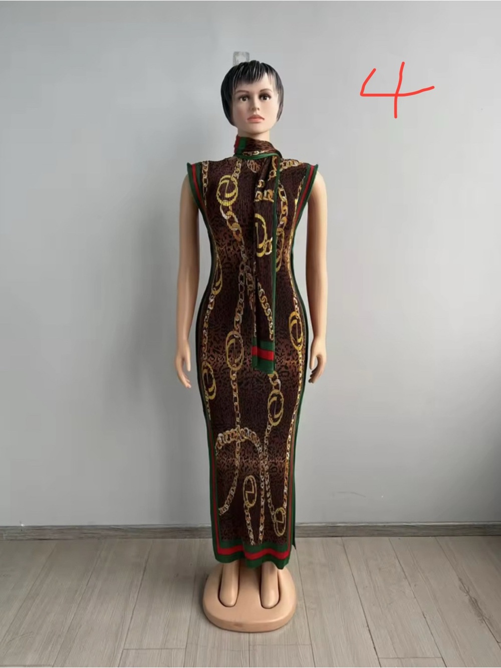 Fashion Buba Silk Dress With Scarf - Picture 5 of 11